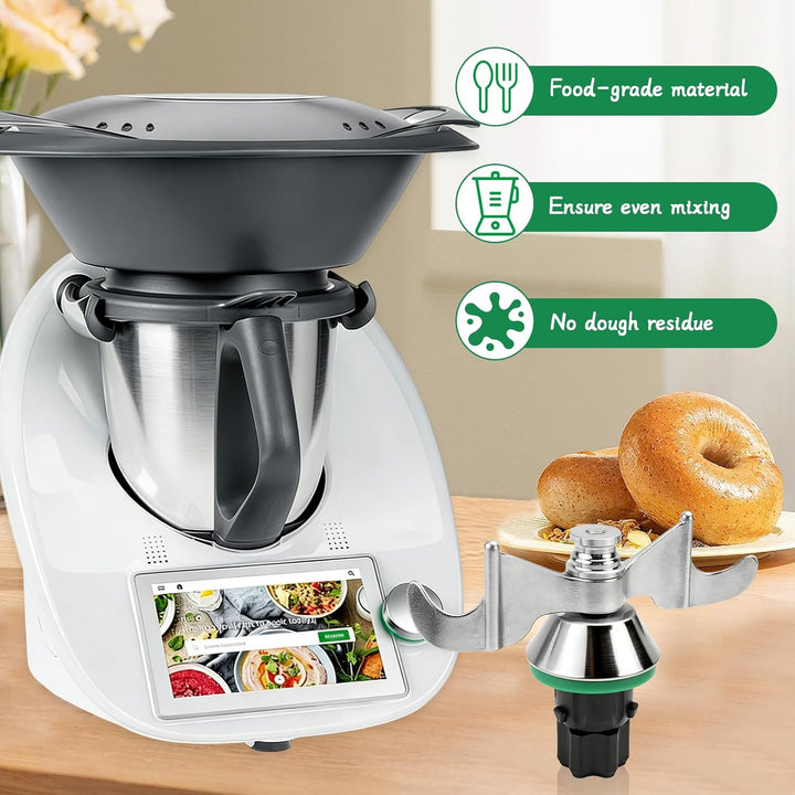 Teigmischmesser für Thermomix TM7 TM6 TM5 Teigknetmesser aus Edelstahl Thermomix Zubehör Schnelles M