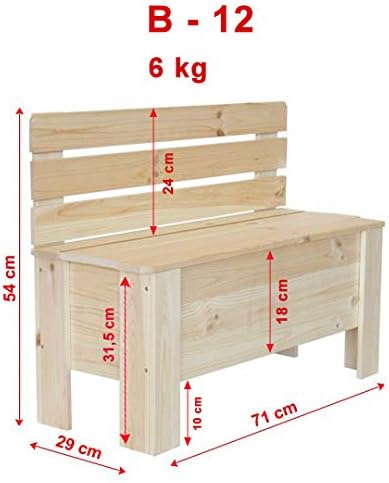Truhe Truhen Holzkiste Sitztruhe Wäschetruhe Schatzkiste Piratentruhe Serie B (B-12, Erle) B-12 Erle
