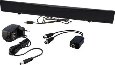 Schwaiger GmbH - DVB-T2 HD Zimmerantenne (aktiv)/ mit Signaltrenner/für UHF/VHF Empfang/Flachpanelan