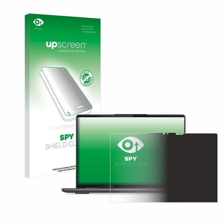 upscreen Anti-Spy Blickschutzfolie für Lenovo Yoga 7 Gen 7 (14") 16:10 Privacy Screen Displayschutz-
