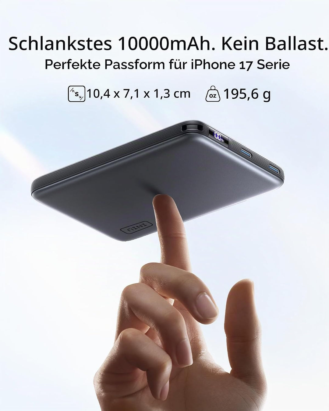 INIU for MagSafe Power Bank, 10000mAh Qi2 25W Kabelloses &amp; 45W USB C Charge | Wireless Fast Charging