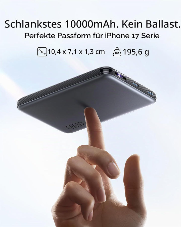 INIU for MagSafe Power Bank, 10000mAh Qi2 25W Kabelloses &amp; 45W USB C Charge | Wireless Fast Charging