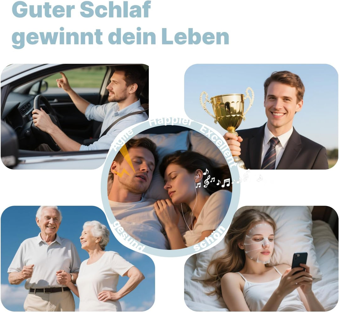 Hmusic Schlaf Ohrhörer, 30dB Geräuschisolierung, 2g leicht USB C Kopfhörer, flach/dünn Komfortable S