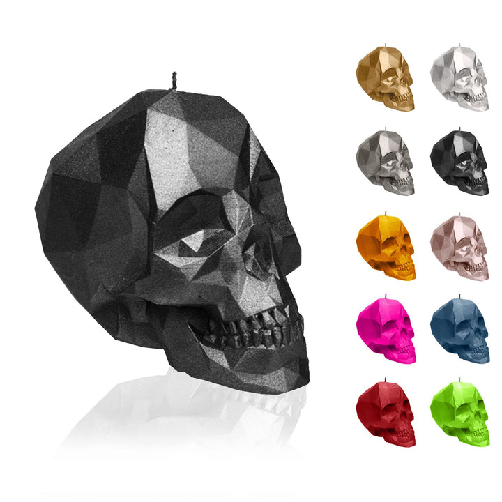 Candellana Skull Kerze - Totenkopf Kerze - Skull Deko - Totenkopf Deko - Halloween Deko - Gothic Dek