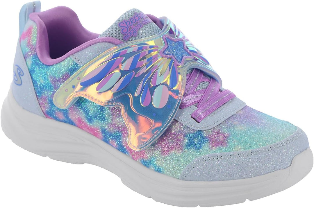 Skechers Mädchen Glimmer Kicks-Magical Wings Sneaker 30 EU Blau, 30 EU Light Blue Synthetic Lavender