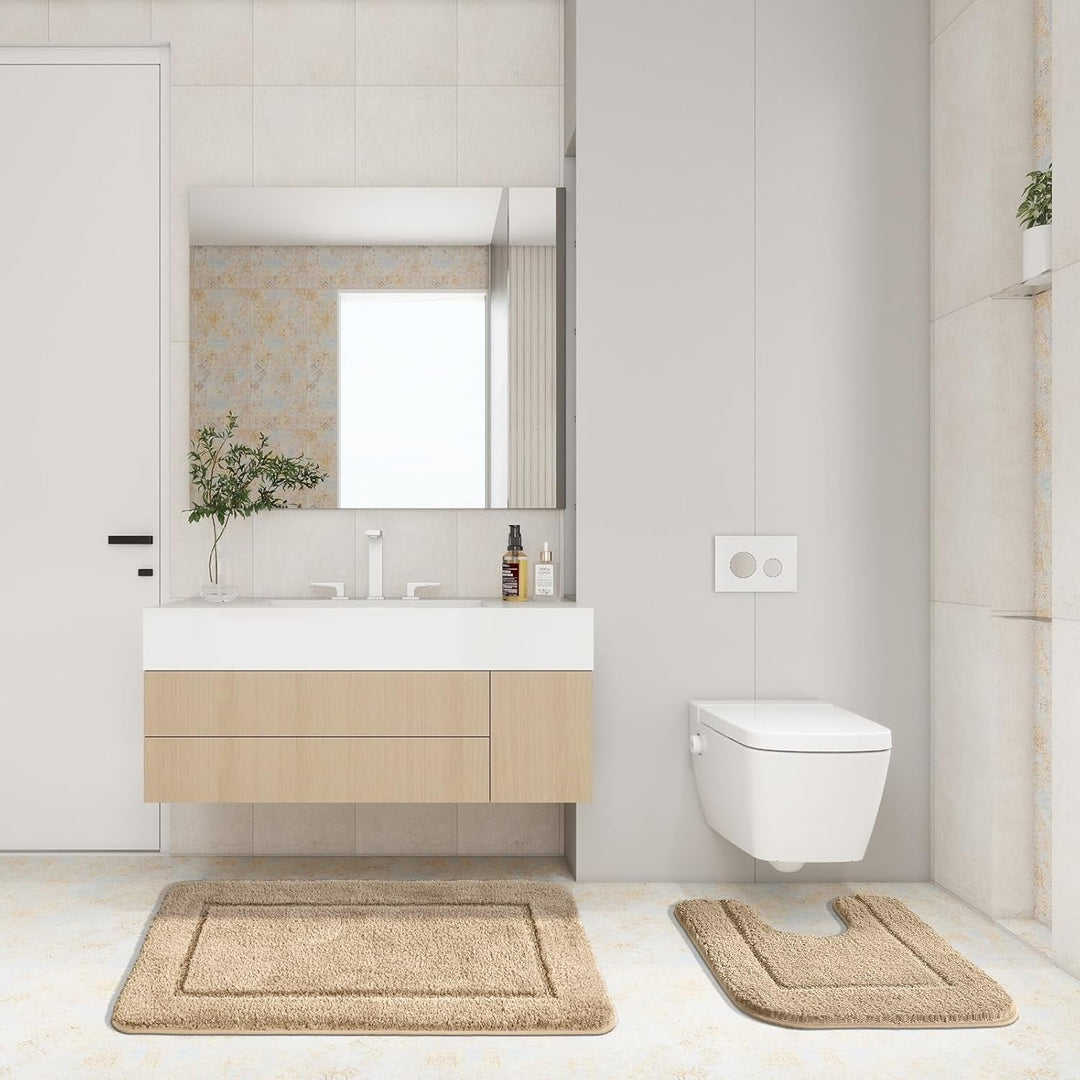 Badematte 60x150 cm, Einzelstück, Hochflor Mikrofaser, rutschfest & Waschbar, Saugfähig Gross Duscht