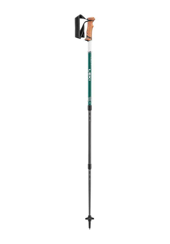 Leki Trail 110-145 cm Trekkingstöcke Teleskopstöcke Wanderstöcke Weiss deep aqua-white 110-145 cm, d