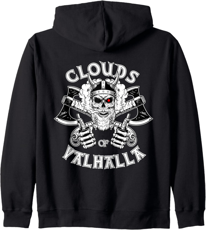 Vaping Viking Vape Shirt Clouds of Valhalla Vaper Kapuzenjacke
