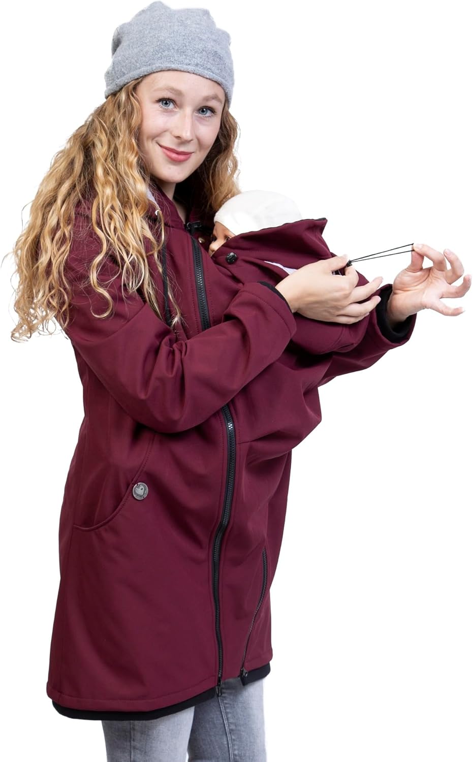 Viva la Mama – Allwetter Funktionsjacke für Mama und Baby, Umstandsjacke + Tragejacke - MELLORY S Vo