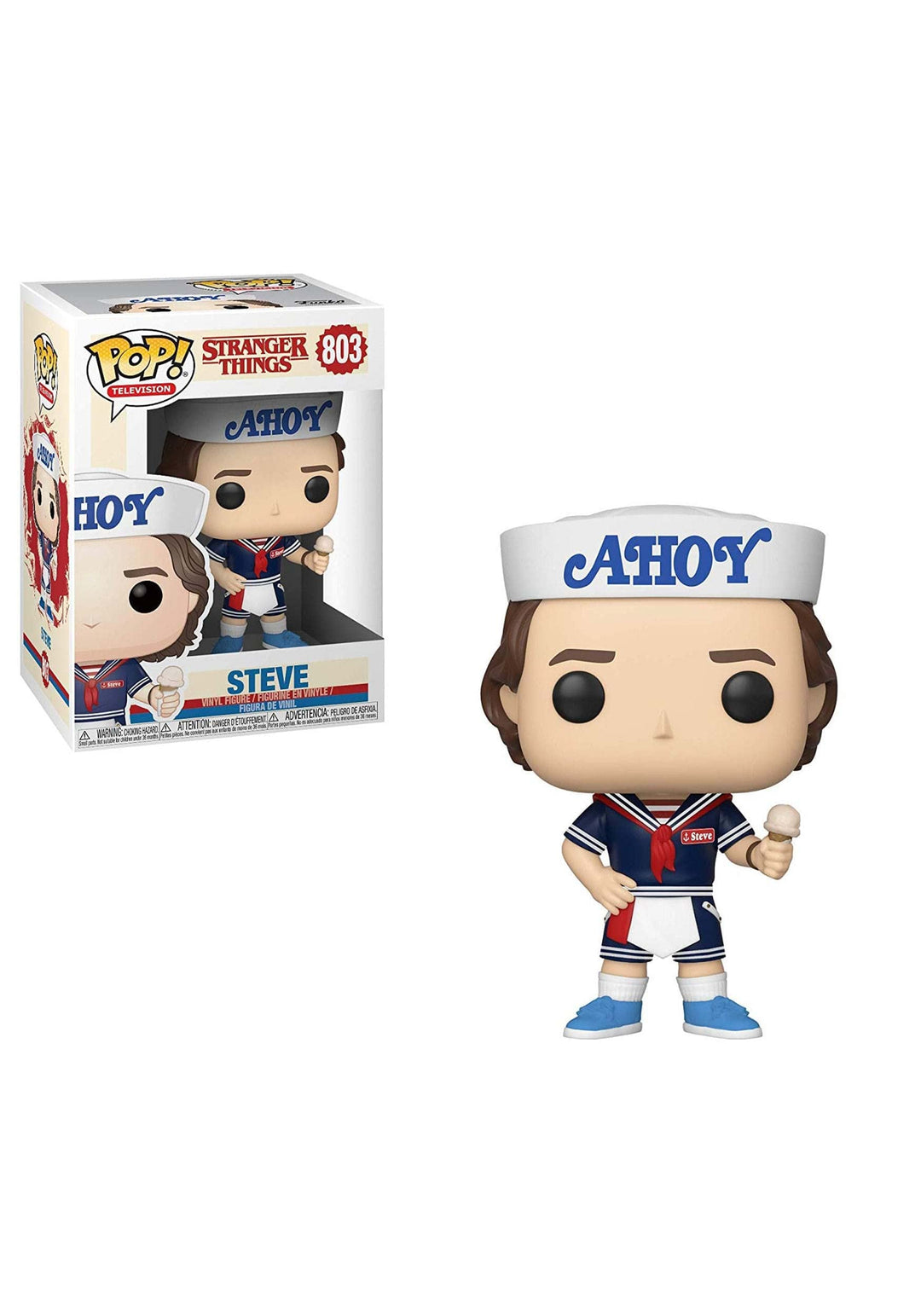 Funko Pop! Vinyl: Television: Stranger Things: Steve Harrington mit Hat and Ice Cream - Vinyl-Sammel