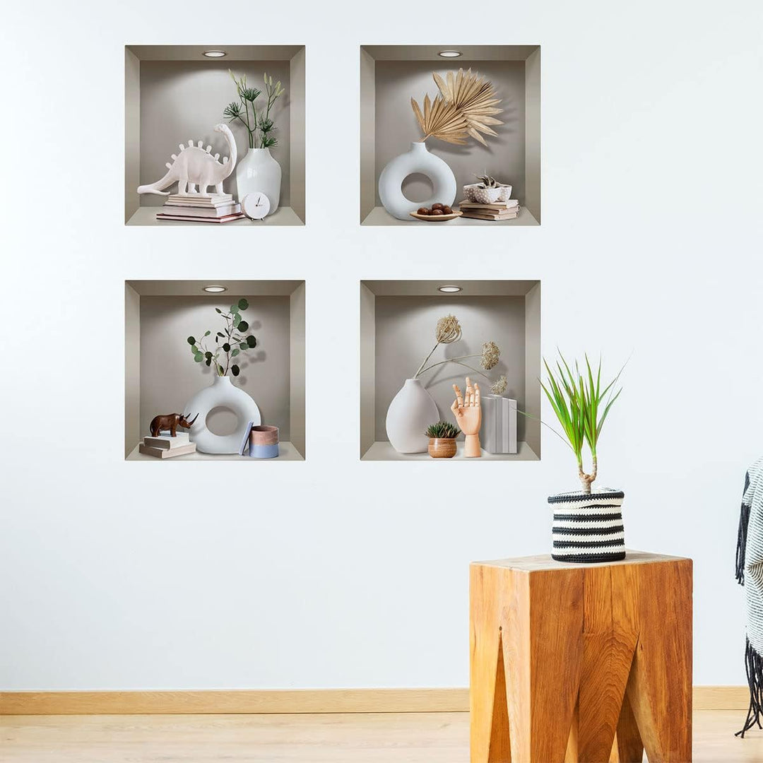 3D-Aufkleber selbstklebend, 3D-Effekt, dekoratives Design – Wandaufkleber für Schlafzimmer Erwachsen