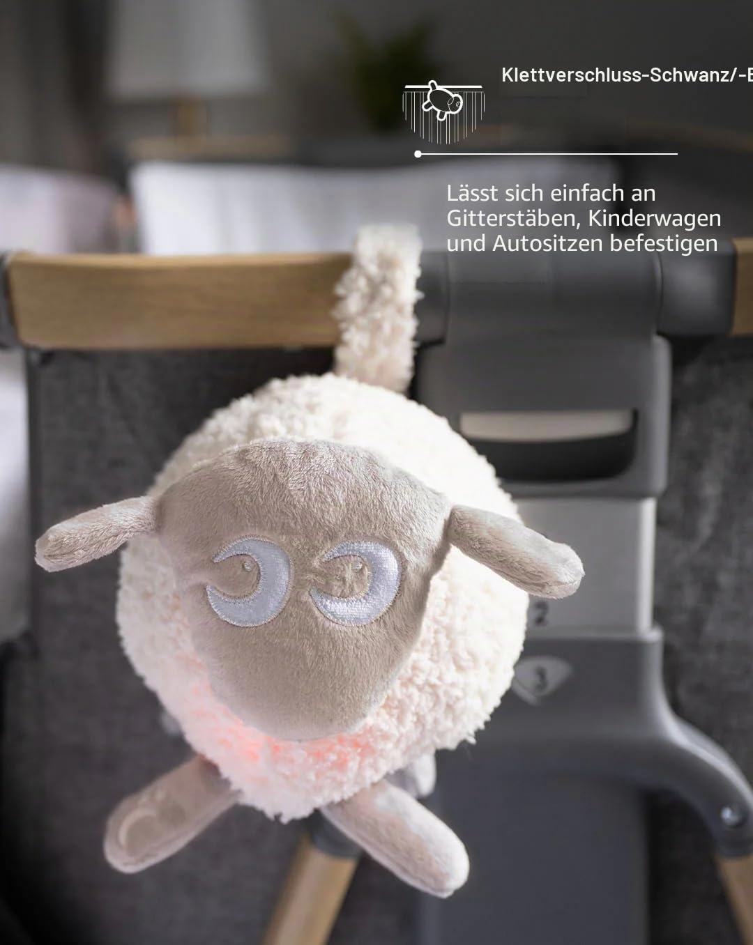 Sweet Dreamers, Wiederaufladbare Ewan Deluxe, Beige | Baby & Kleinkind White Noise Sound Machine | S