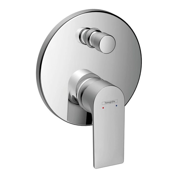 hansgrohe Wannenarmatur Rebris E, Unterputz Badarmatur für 2 Funktionen, Chrom Chrom Wanne, Chrom Wa