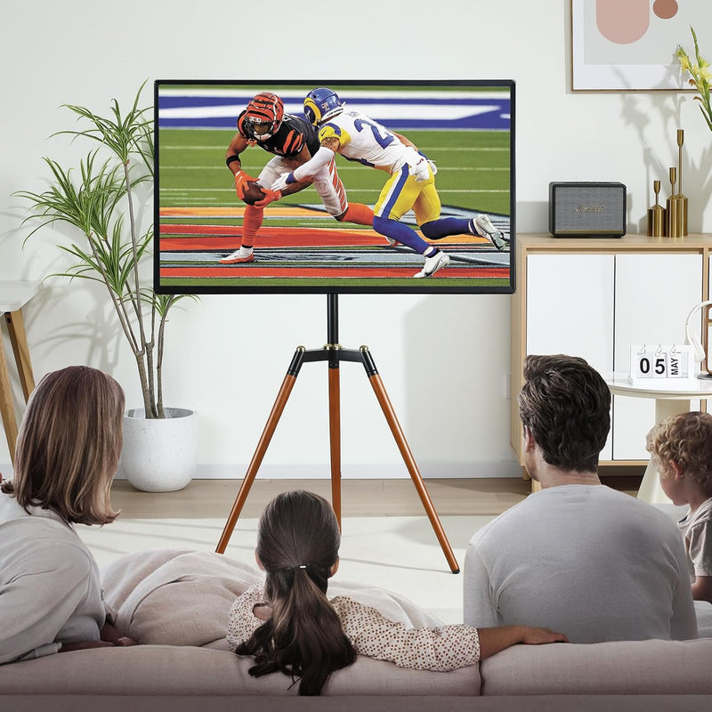 ETHU TV Ständer Staffelei für 32-65 Zoll, Fernsehständer höhenverstellbar, Standfuss Fernseher Ständ