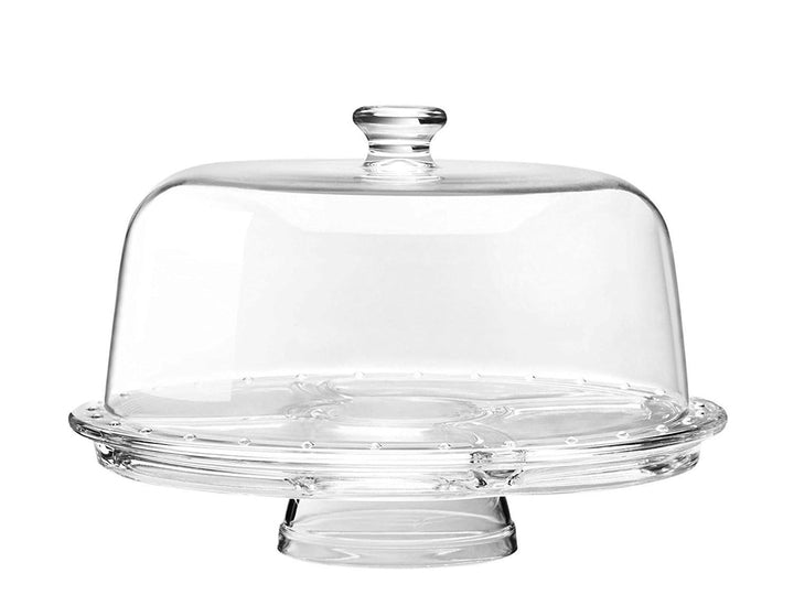 Borgonovo, 4-in-1-Etagere mit Glaskuppel aus Palladium