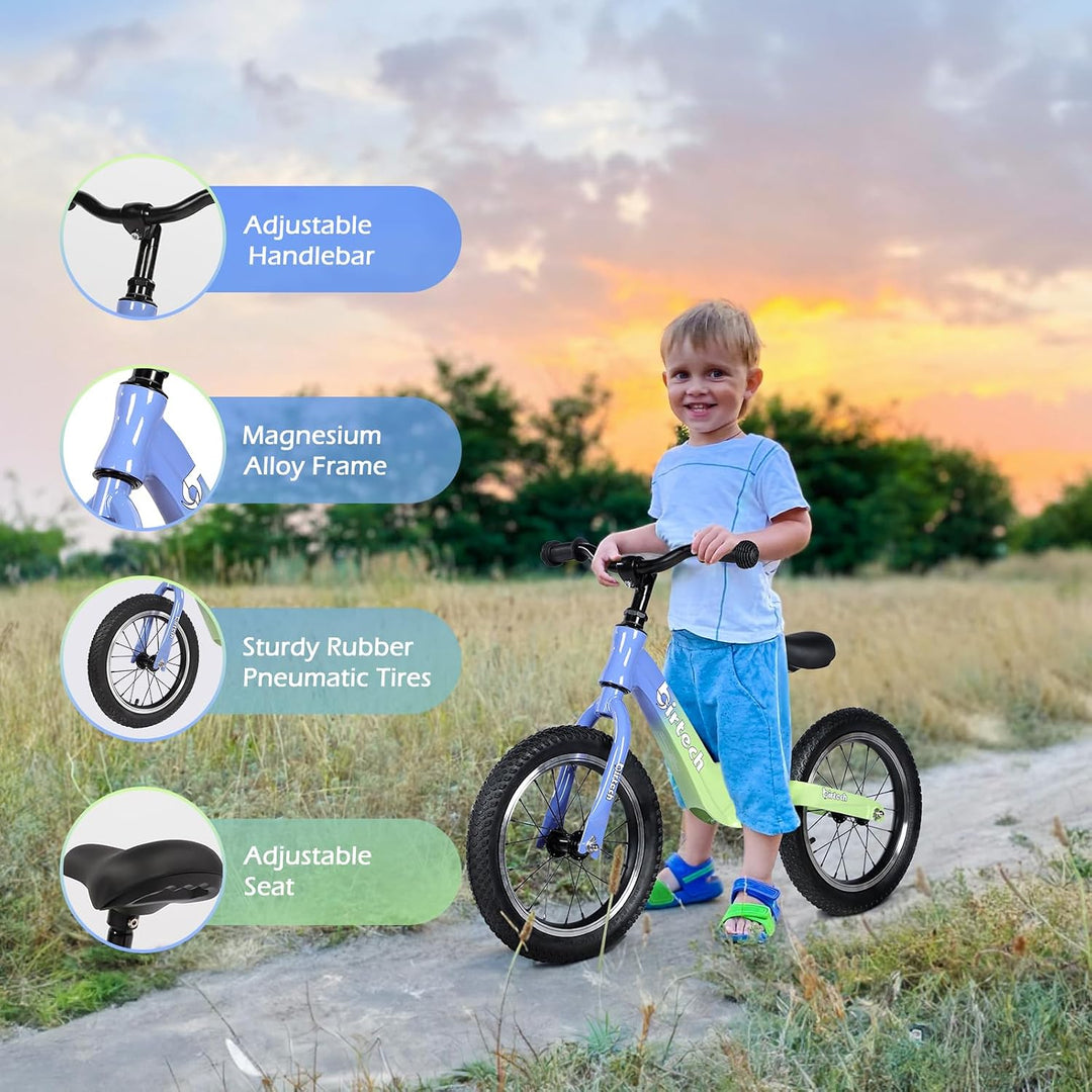 Hello-5ive 14" Kinder-Laufrad für Jungen und Mädchen von 3, 4, 5, 6 Jahren, Luftreifen mit Magnesium