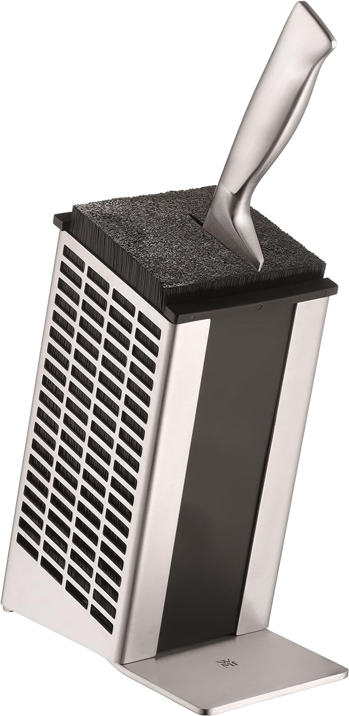 WMF Messerblock ohne Messer aus Edelstahl unbestück leer für 5-6 Messer mit