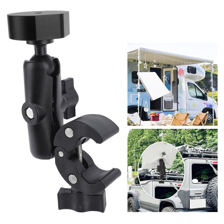 Mini-Rv-Leiter Halterung, Einstellbare Stangen Klemme für Satelliten-Mini-Dish, Dachregal Halterung,