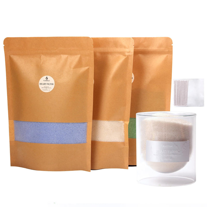 CandHeal Pearled Kerzensand,Duftendes Kerzenwachs für DIY Kerzen, Kerzen selber machen Set mit Docht