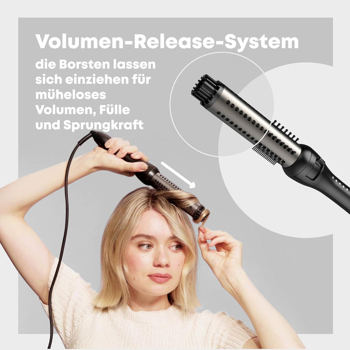 Revamp Progloss Keramikbürste für Volumen und Wellen - 32-mm Keramik- und Ionenbürste mit einziehbar