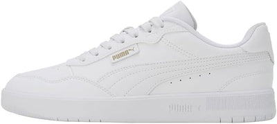 PUMA Herren Court Ultra Lite Sneaker 39 EU Puma White Puma White Puma Gold, 39 EU Puma White Puma Wh