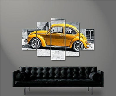 islandburner Bild Bilder auf Leinwand Käfer Kult Auto Beetle MF XXL Poster Leinwandbild Wandbild Dek