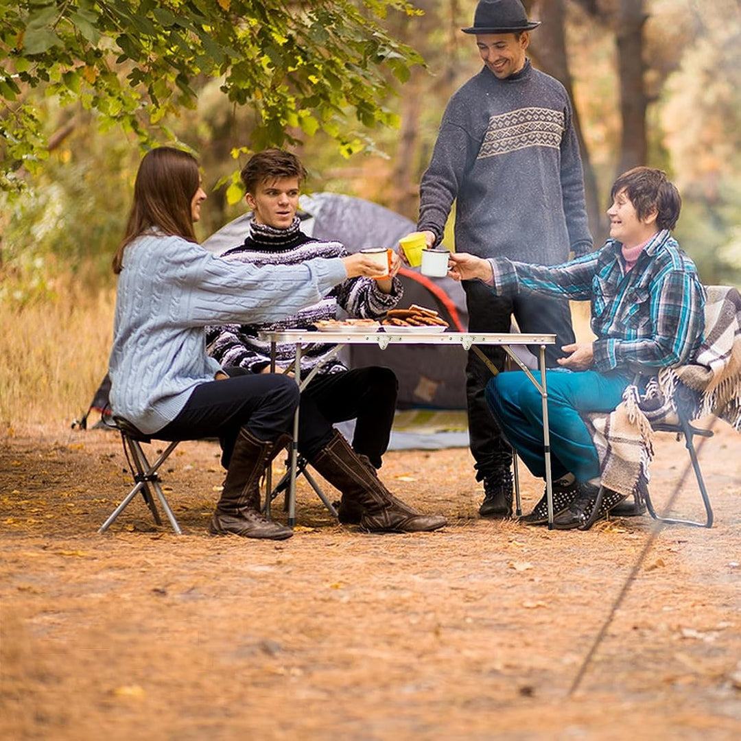 CPROSP Campingtisch Klappbar 90 * 40cm, Koffertisch Camping Faltbar, Camping Tisch, Markttisch Höhen