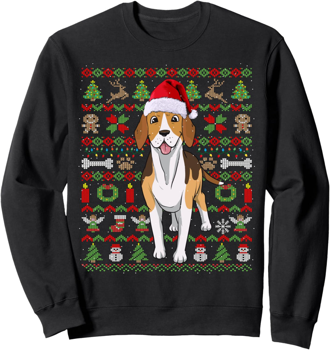 Ugly Christmas Beagle Weihnachten Hunde Geschenk Sweatshirt