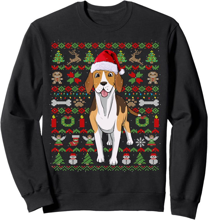 Ugly Christmas Beagle Weihnachten Hunde Geschenk Sweatshirt
