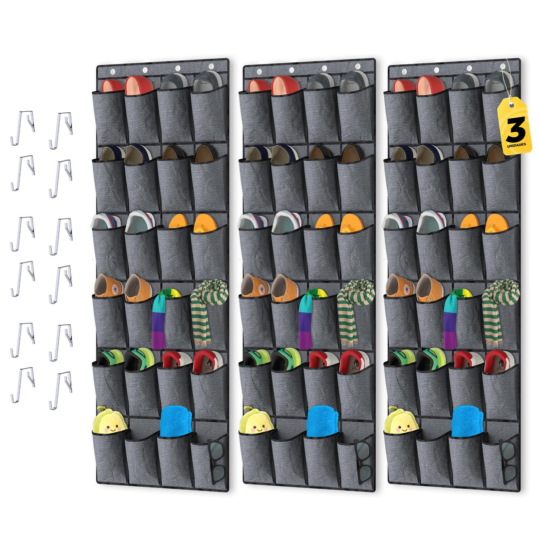 The Inventions Emporium Schuhorganizer hängend – Platzsparender Türorganizer für Schuhe, Schuhregal