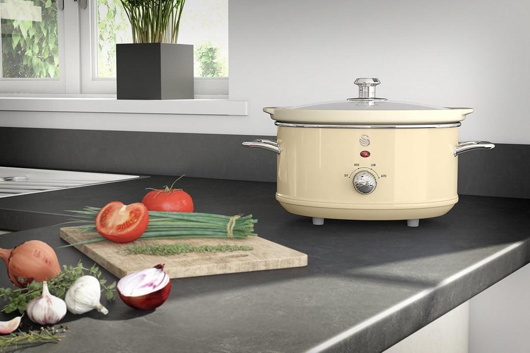 Swan 3,5l Retro Kocher, cremefarben