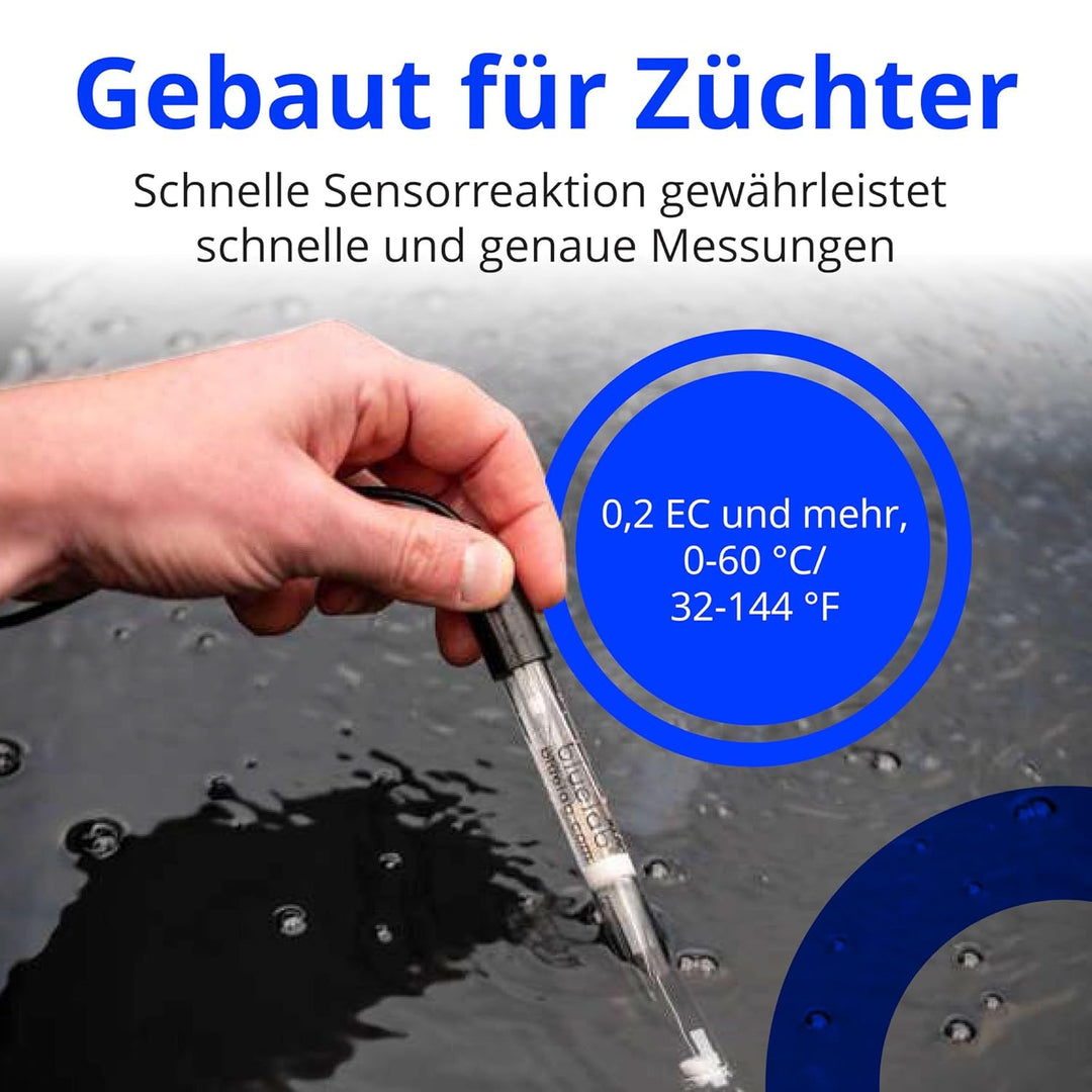 Bluelab PROBPH pH-Sonde, Ersatzsonde mit Doppelanschluss und BNC-Steckverbinder, einfache Kalibrieru