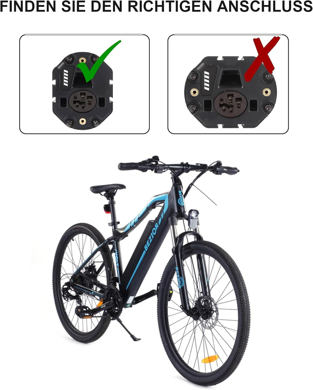 E-Bike 36V 6A 42V 6A Ladegerät für Bosch PowerPack 300/400,PowerTube 400,PowerTube 500/625,PowerPack