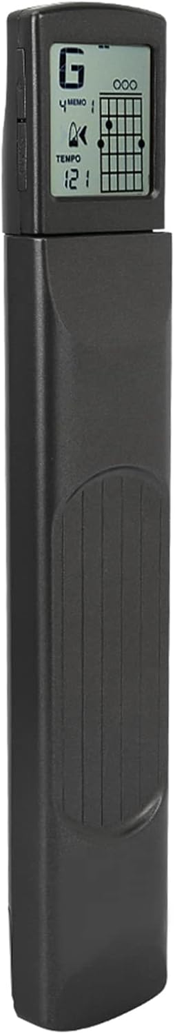 Mini-6-Bund-Gitarren-Übungswerkzeug, Akkordtrainer mit Drehbarer Tabelle, Bildschirmplatzierung 2, m