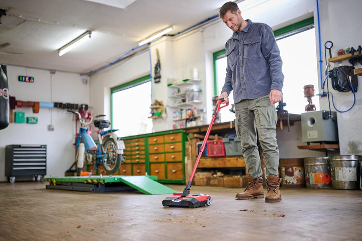 Einhell Akku-Besen TE-FS 18 Li-Solo | PXC | 18 V | 250-mm-Kehrwalze | Reinigungslippe | beutellos |