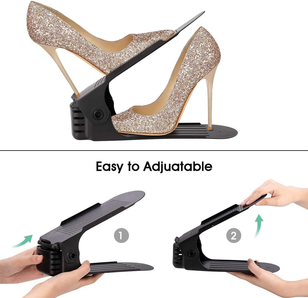 20 Stück Schuhstapler Platzsparend, Einstellbare Schuhstapler,Doppelschicht Schuhregal schuhregal fü