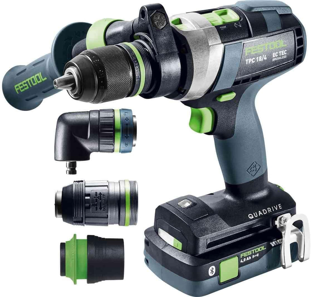 Festool Akku-Schlagbohrschrauber TPC 18/4 5,0/4,0 I-Set/XL QUADRIVE (mit Akkupacks, Schnellladegerät