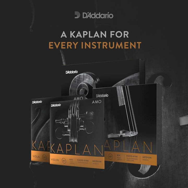 D'Addario Kaplan Cello-Saite - Einzelsaite A - KS511 4/4M - Cellosaiten - 4/4 Skala, Mittlere Spannu