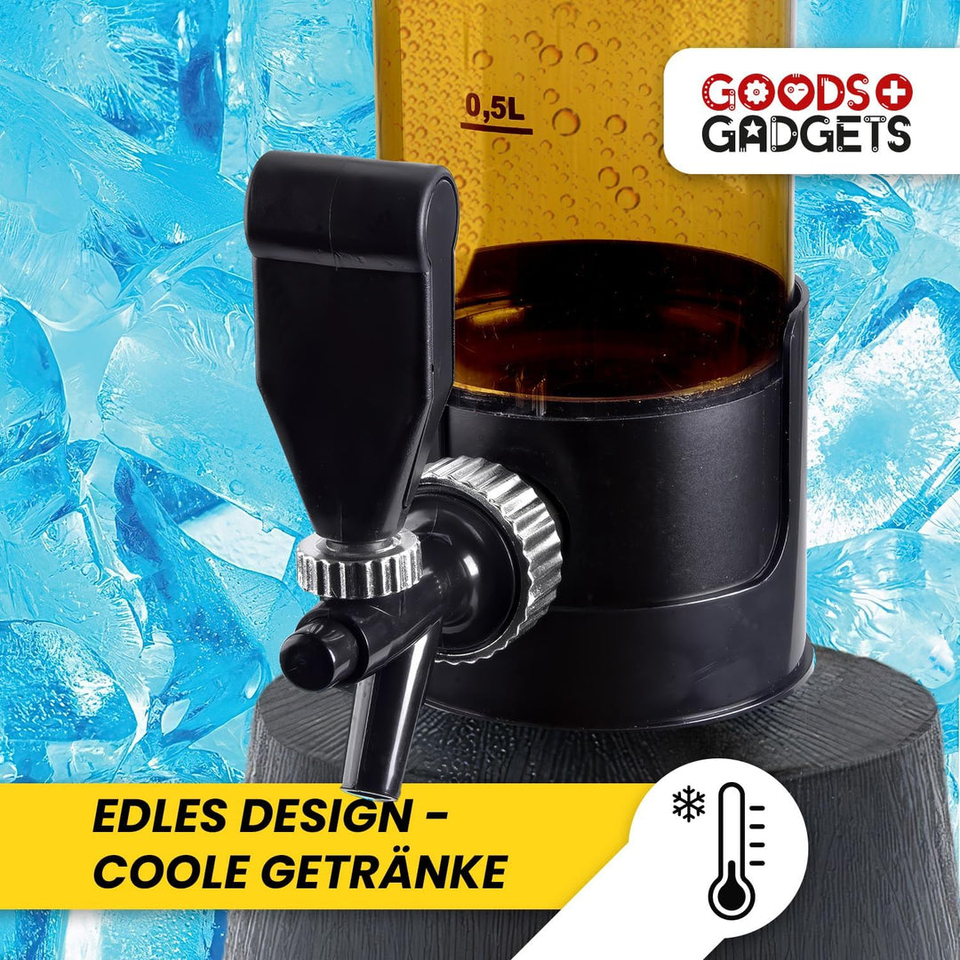 Bierzapfanlage & Biersäule 3,5L – Premium Getränkespender & Bierturm für Partys – Getränkesäule, Zap