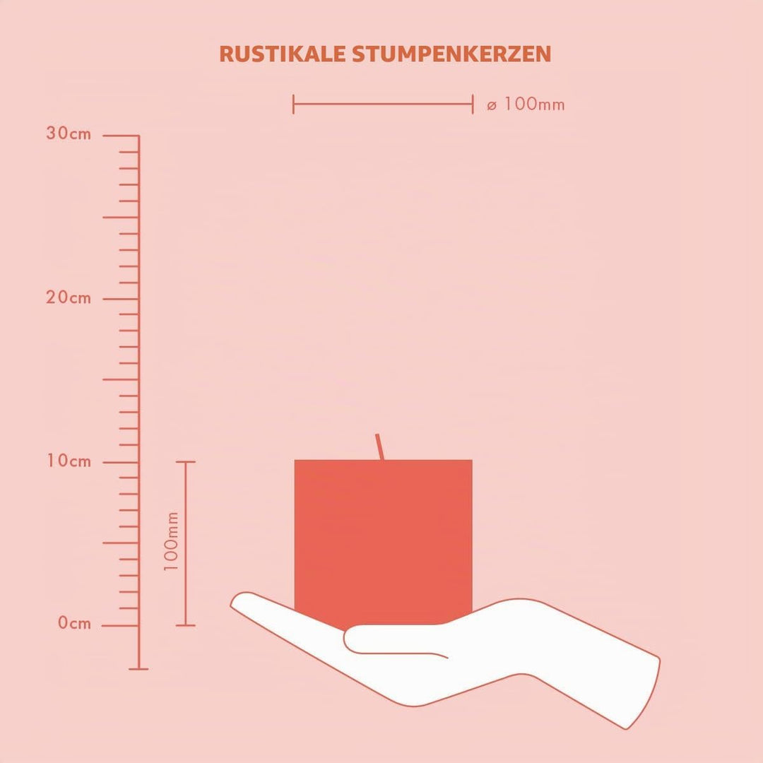 Bolsius Rustik Stumpenkerze XXL - Anthrazit - 3 Stück - 10 x 10 cm - Dekorative Haushaltkerzen - Län