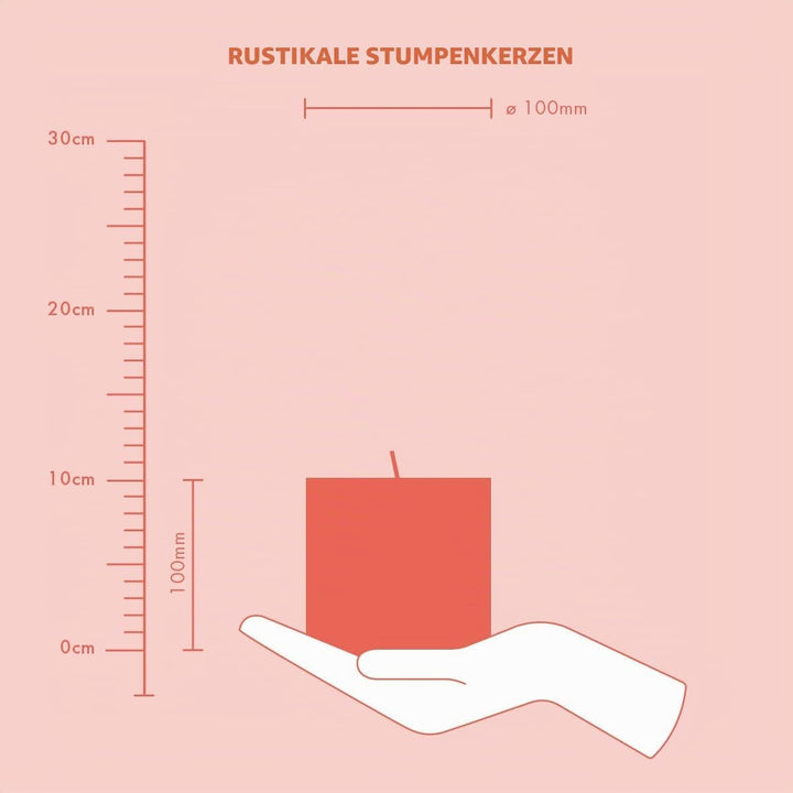 Bolsius Rustik Stumpenkerze XXL - Anthrazit - 3 Stück - 10 x 10 cm - Dekorative Haushaltkerzen - Län