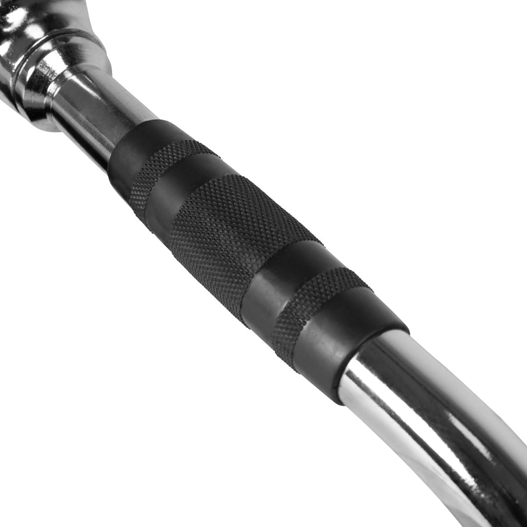 VirtuFit LAT Pulldown Bar Pro - Latzugstange - aus Chrom - Kabelzuggriff, Gerade Stange, Bizeps Stan