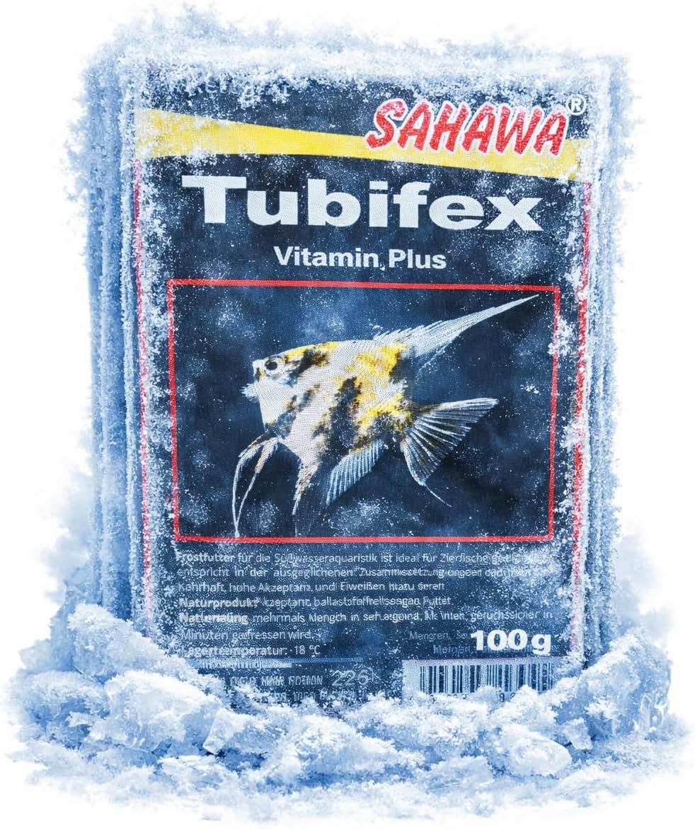 Fischfutter Frostfutter Tubifex 10x100g = 1kg = 1Pack