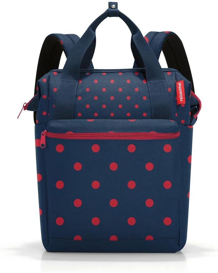 Reisenthel Unisex Allrounder Rucksacktasche, Dots, One Size Einheitsgrösse Mixed Dots Red, Einheitsg