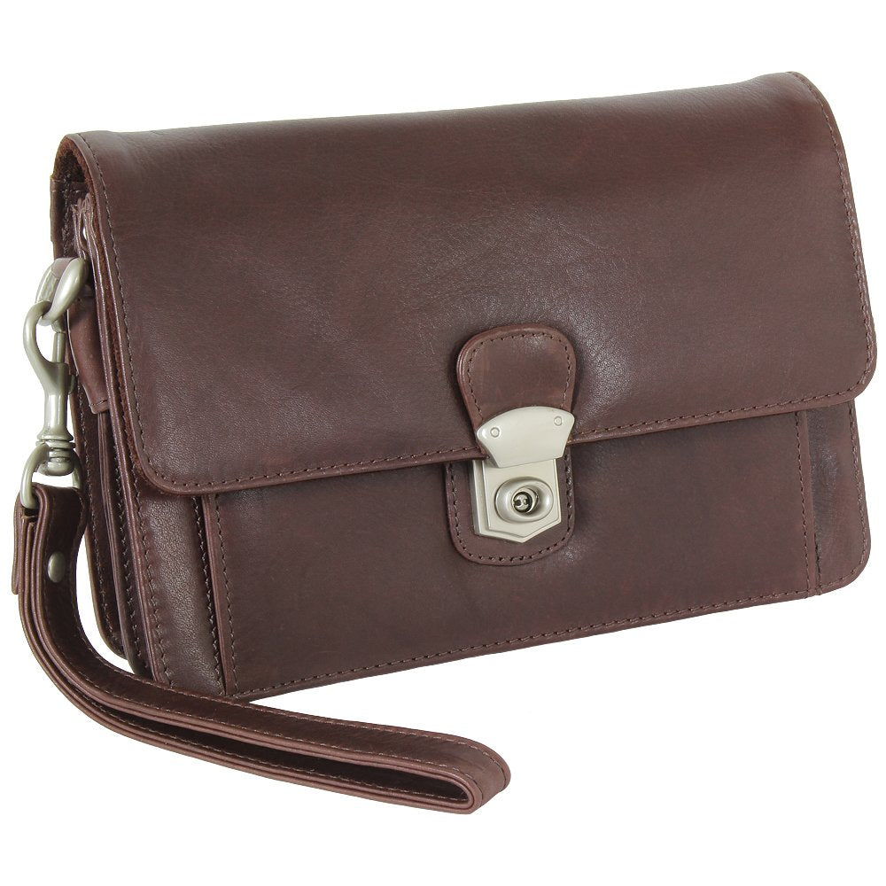 Branco Business Herren Handgelenktasche Herrentasche Tasche schwarz | braun | natur Leder - sehr hoc