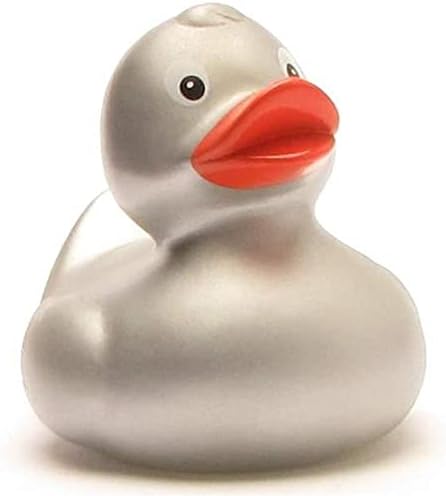 Badeente - personalisierbar (Silber), Silber