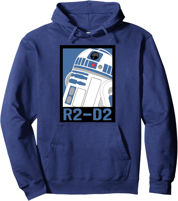 Star Wars R2-D2 Simple Portrait Poster Pullover Hoodie