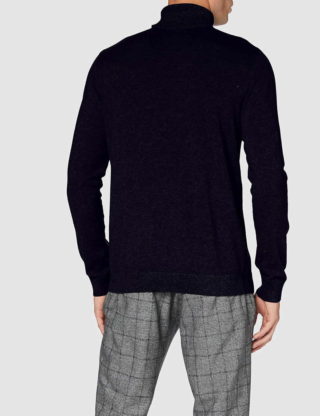 Selected Homme Male Pullover Langarm Rollkragen, Blau (Navy Blazer/Melange)
