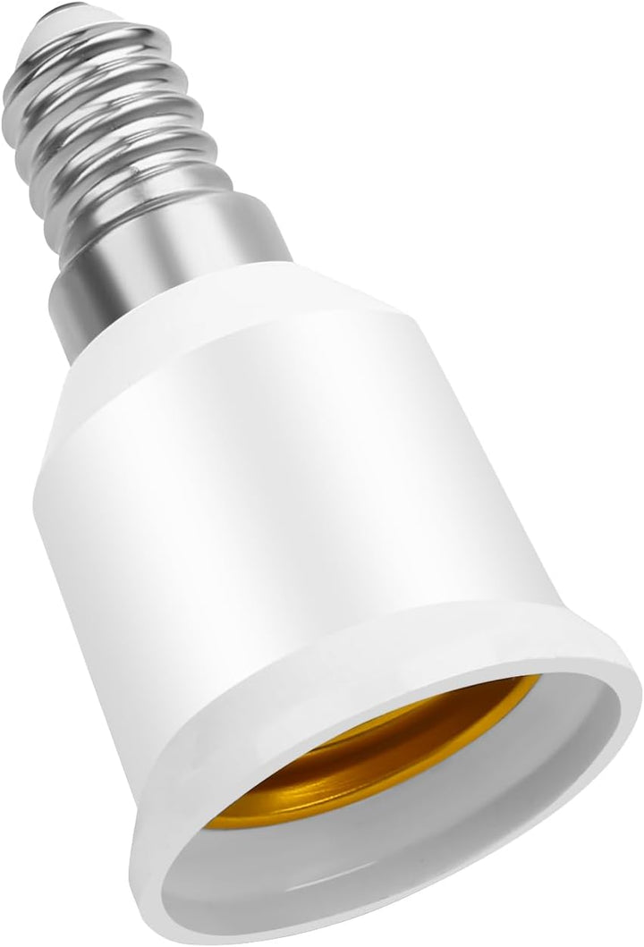 Yiahin E14 auf E27 Adapter Konverter – Lampensockel-Adapter für Glühbirnen, Leuchtmittel – Kompatibe
