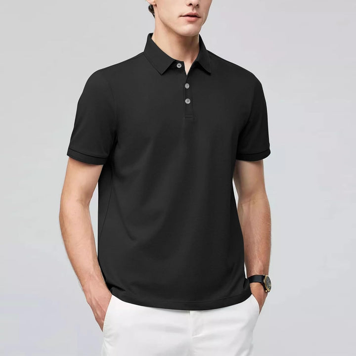 Liking Herren Basic Poloshirt Baumwolle Polo Shirts Polohemd Kurzarmshirt mit Knopfleiste Atmungsakt